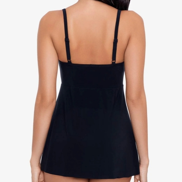 Miraclesuit Twisted Sister Adora Skirted One-Piece Black Swimsuit.. Size 18 - Picture 2 of 9